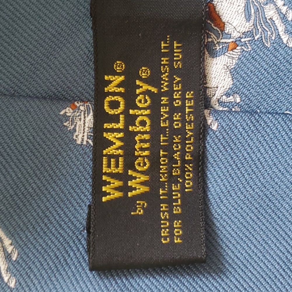 Wemlon by Wembley equestrian vintage necktie - Picture 6 of 7